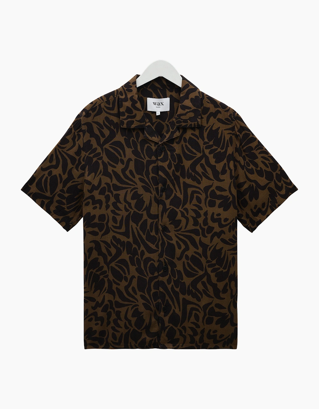 Wax London Didcot Two Tone Floral Short Sleeve Shirt