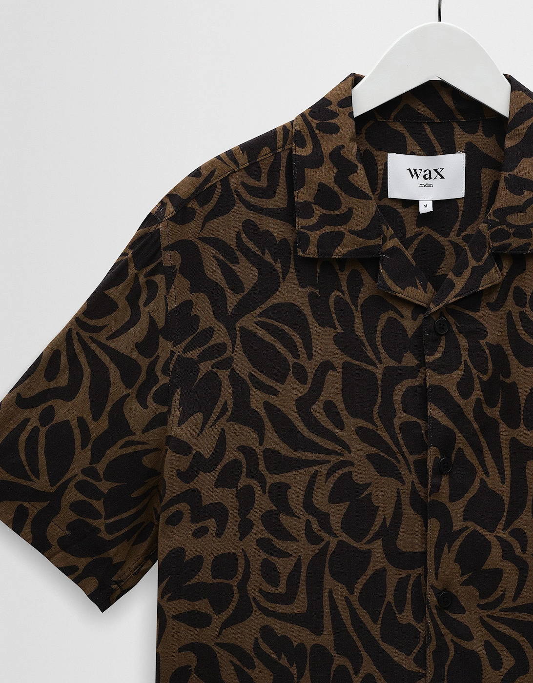 Wax London Didcot Two Tone Floral Short Sleeve Shirt