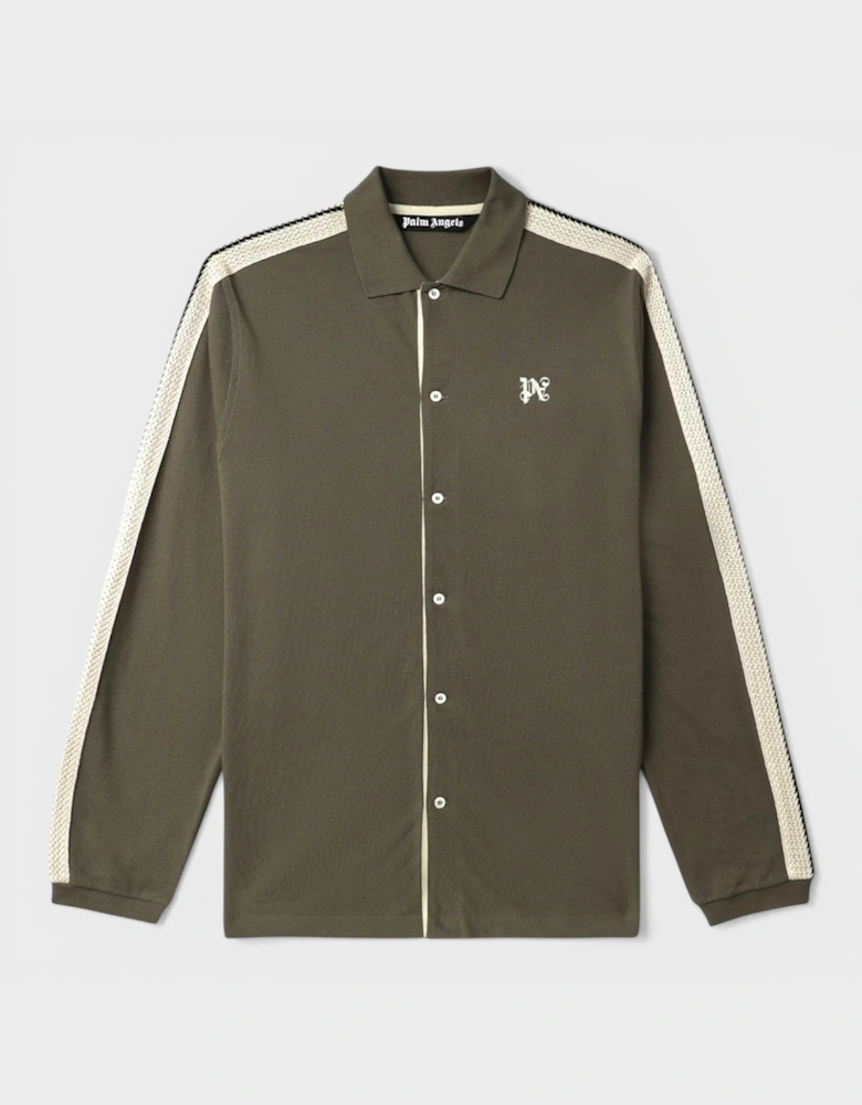 Monogram Embroidered Cotton Shirt