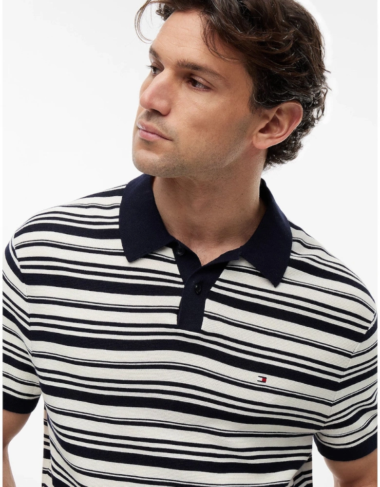 Tommy Hilfiger Cool Touch Structure Polo 0A5 Desert Sky/Ivory