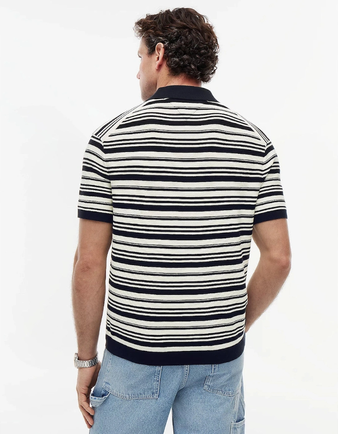 Tommy Hilfiger Cool Touch Structure Polo 0A5 Desert Sky/Ivory
