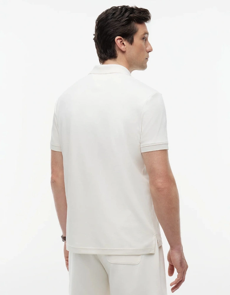Tommy Hilfiger Interlock Zip Reg Polo Z00 Ivory Petal