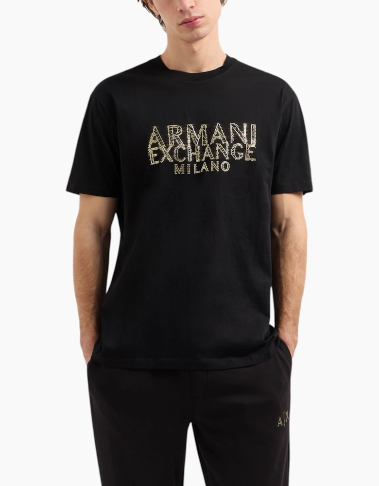 Armani Exchange Mens T-Shirts Milano Logo Top