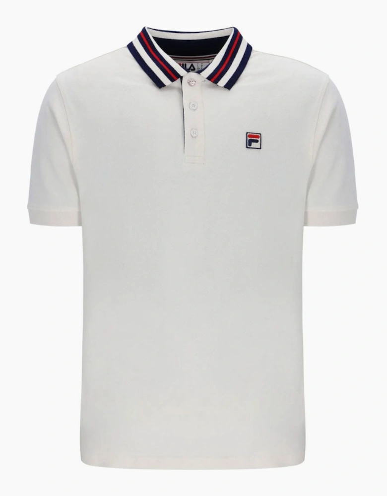 Fila Vintage Achille Polo Shirt - Gardenia White