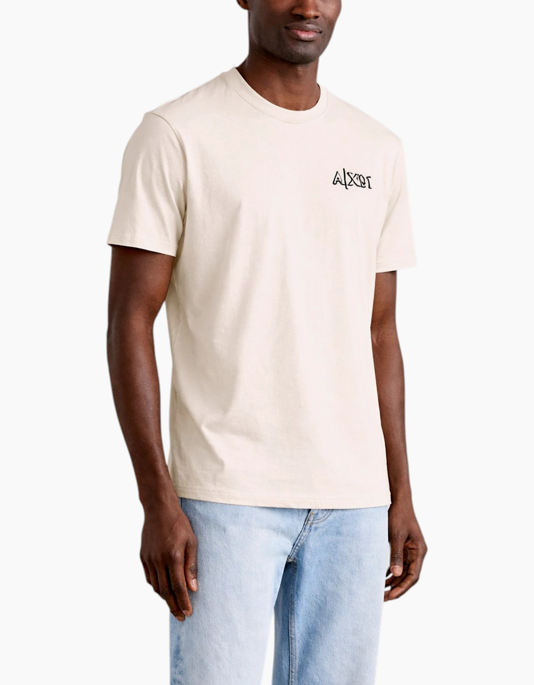 Armani Exchange Mens T-Shirts Milano Embroidery Tee