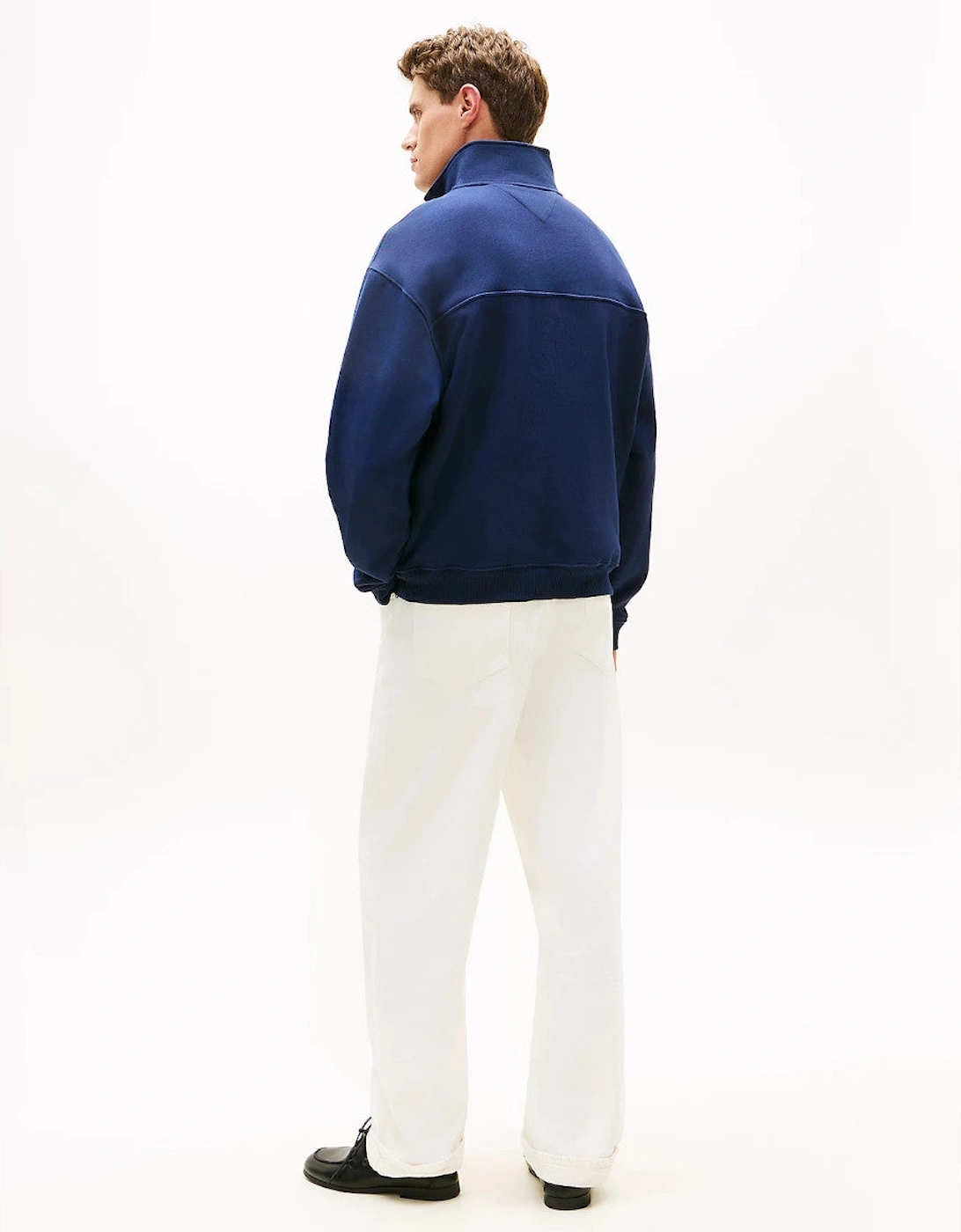Tommy Hilfiger Flag Quarter Zip DCC Carbon Navy