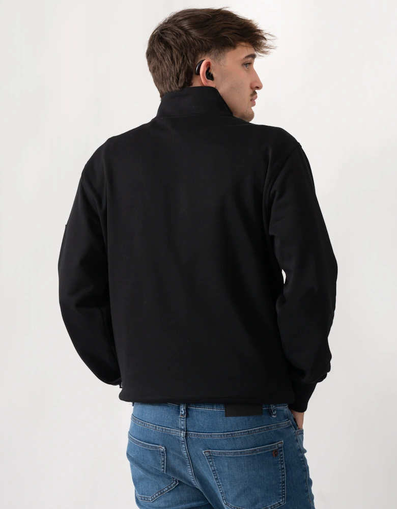 Moose Knuckles Hartsfield Mens 1/4 Zip Sweatshirt - Black 292