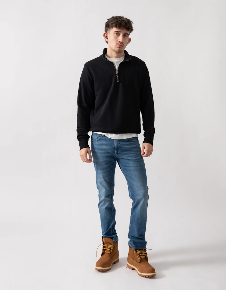 Parajumpers Broad Peak Mens 1/4 Zip Sweatshirt - Black 541