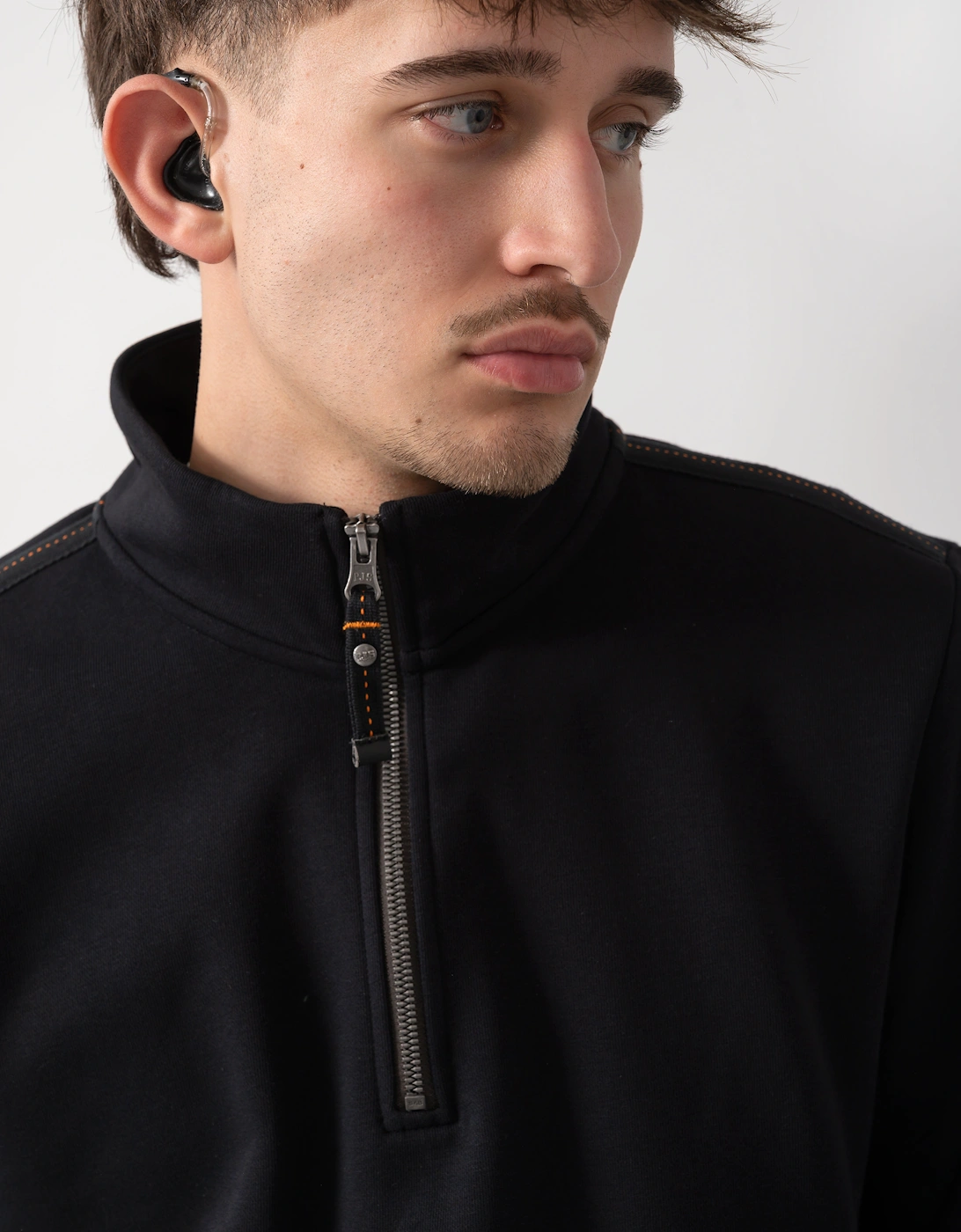 Parajumpers Broad Peak Mens 1/4 Zip Sweatshirt - Black 541