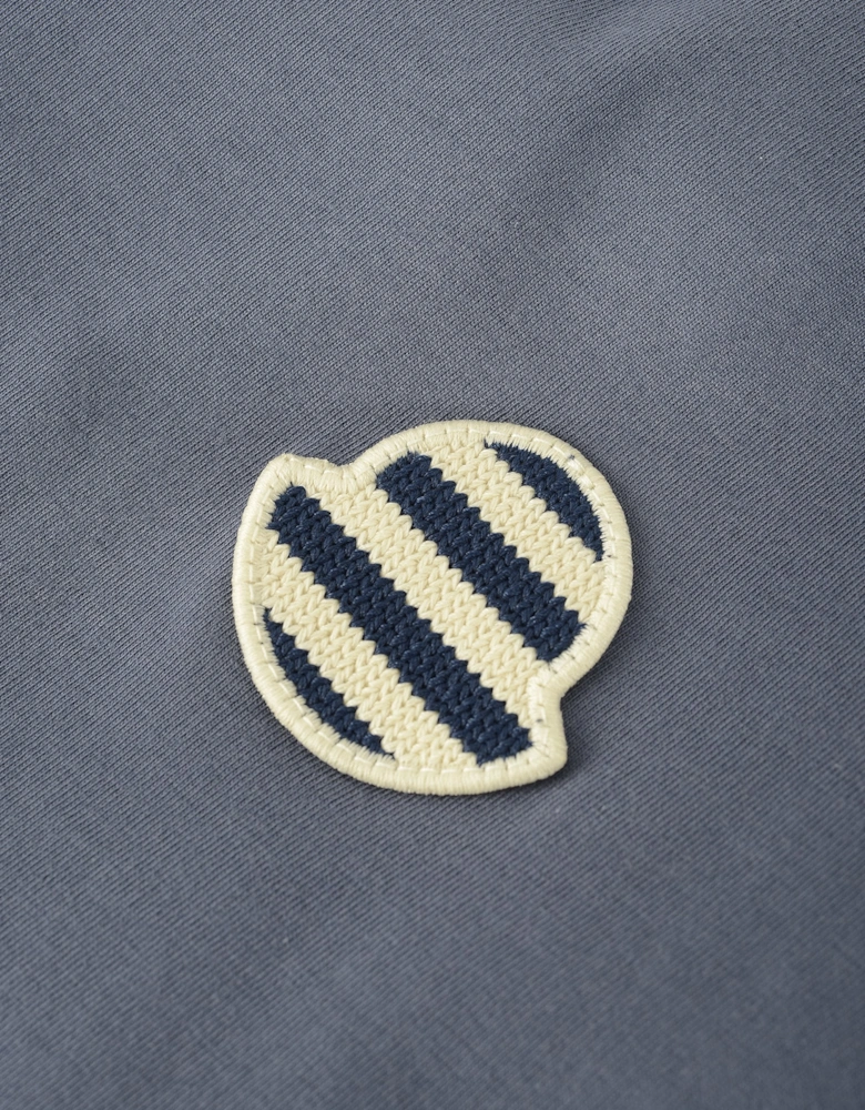 Stripe Logo T Shirt Blue