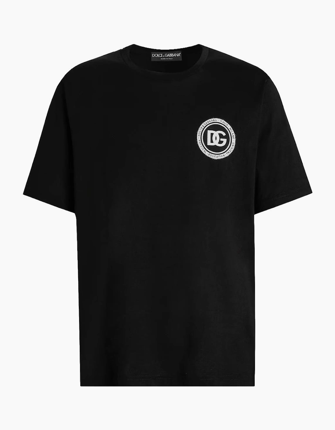 Dolce & Gabbana Cotton Logo Patch T-Shirt in Black