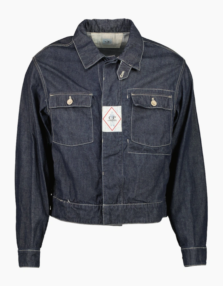 Denim Logo Patch Jacket