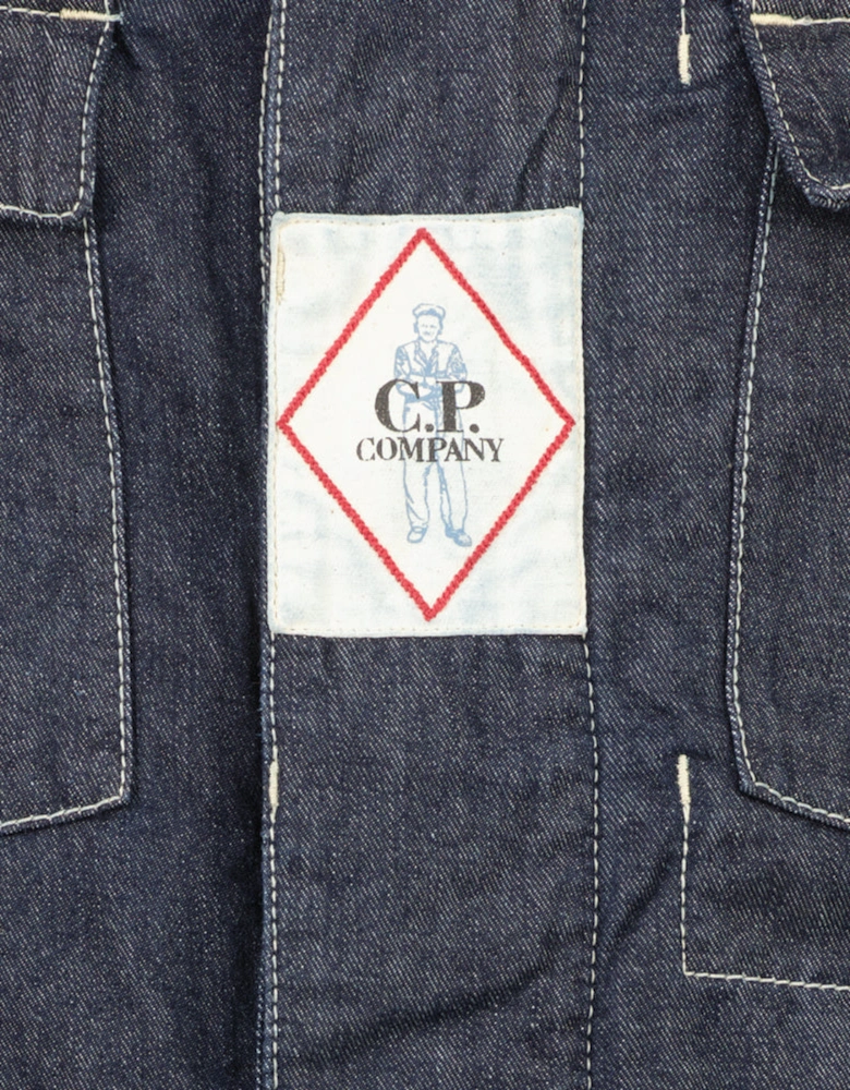 Denim Logo Patch Jacket