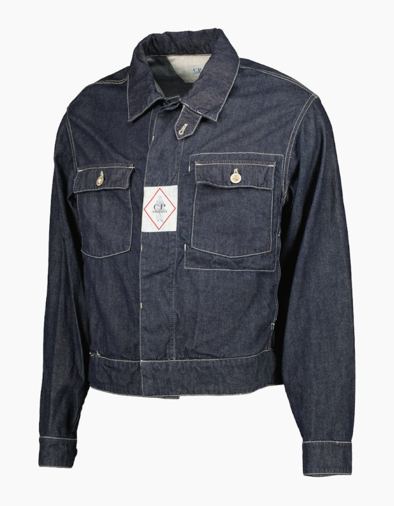 Denim Logo Patch Jacket