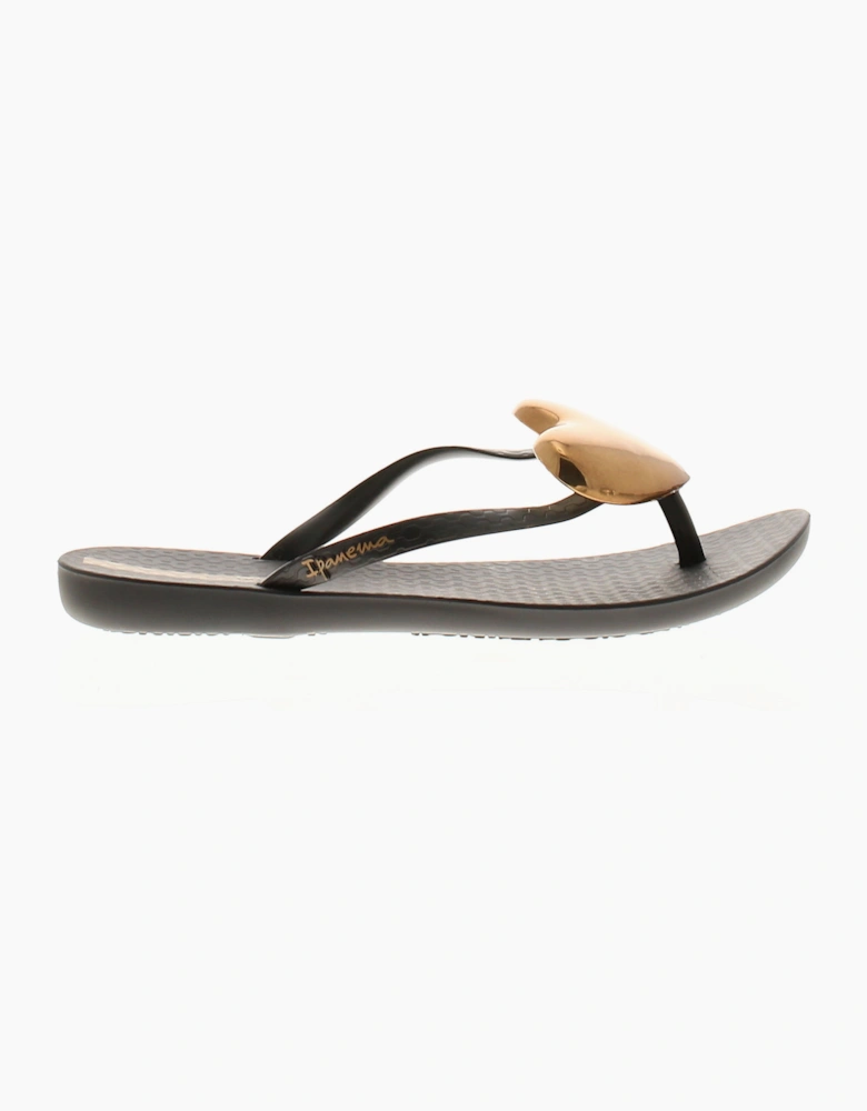 Ipanema Womens Flip Flops Maxi Fashion Lace Up black bronze UK Size