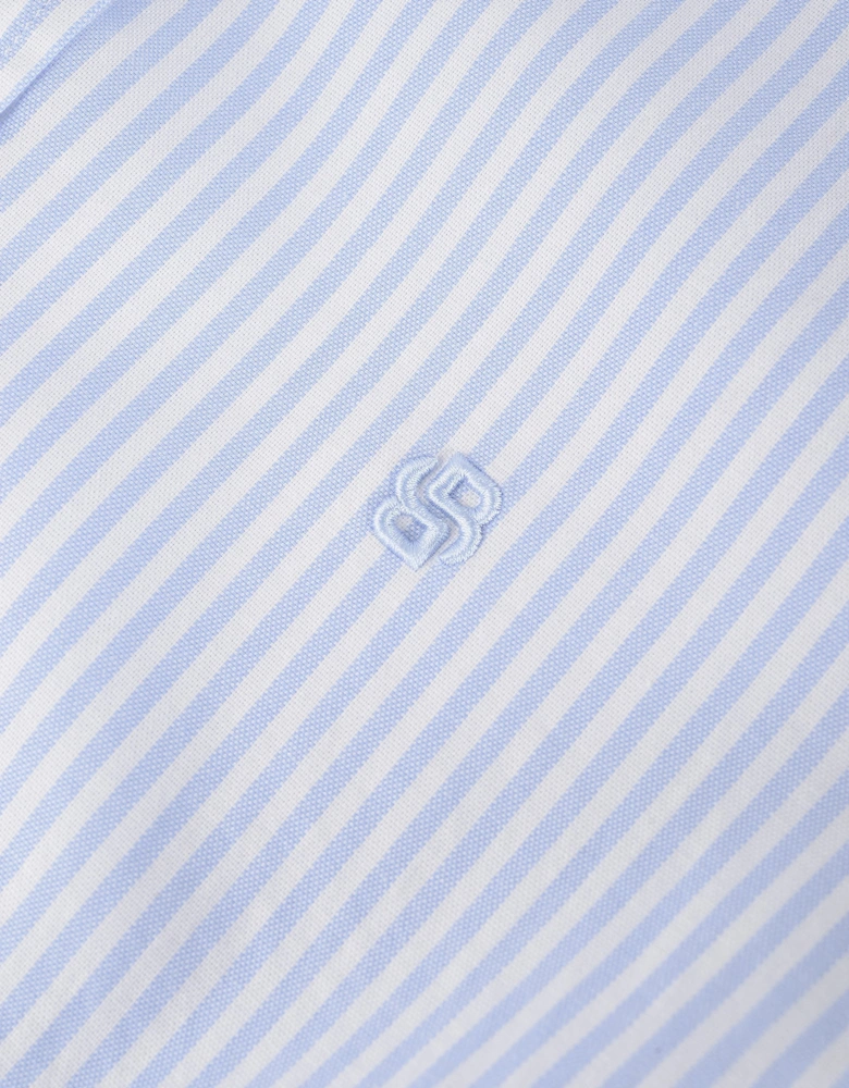 H Liam Striped Shirt Blue