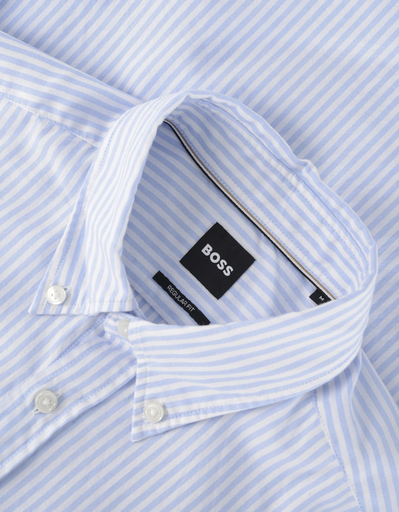 H Liam Striped Shirt Blue