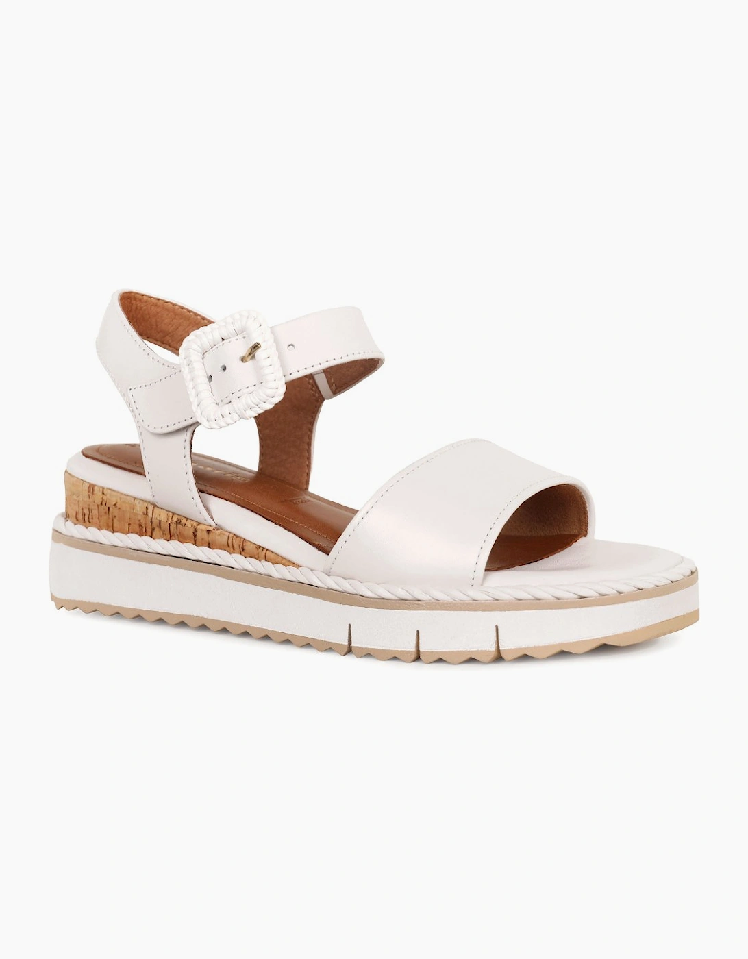 Tamaris Women's White Michi Wedge Heel Sandals  6 Size 6