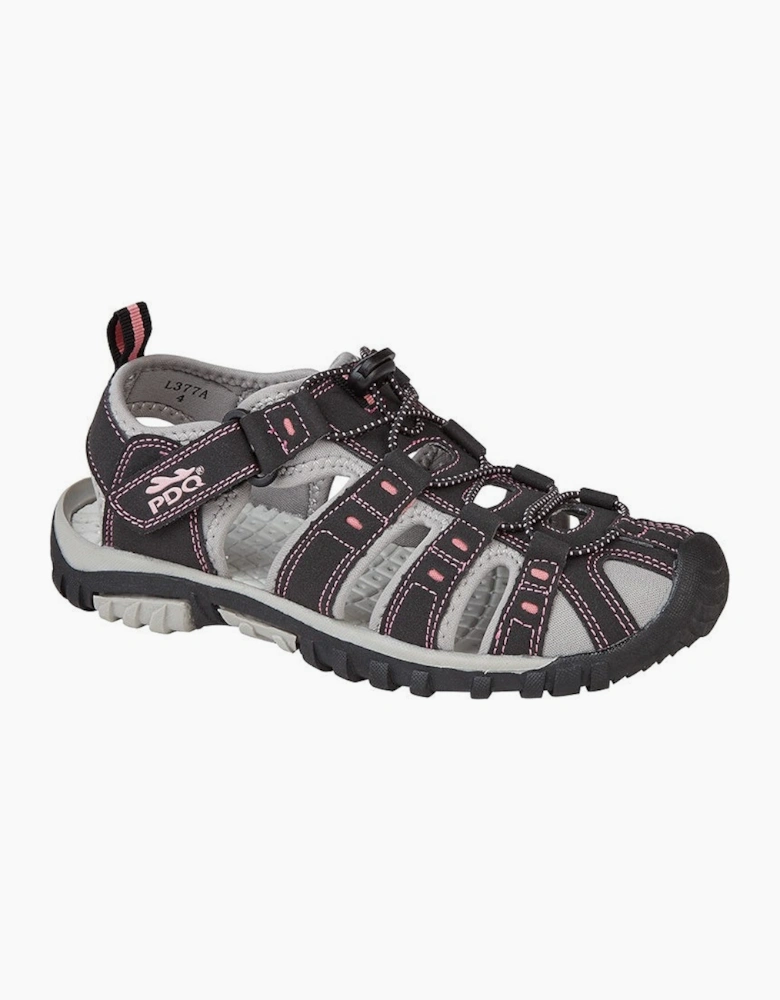PDQ Womens Toggle & Touch Walking Sandals
