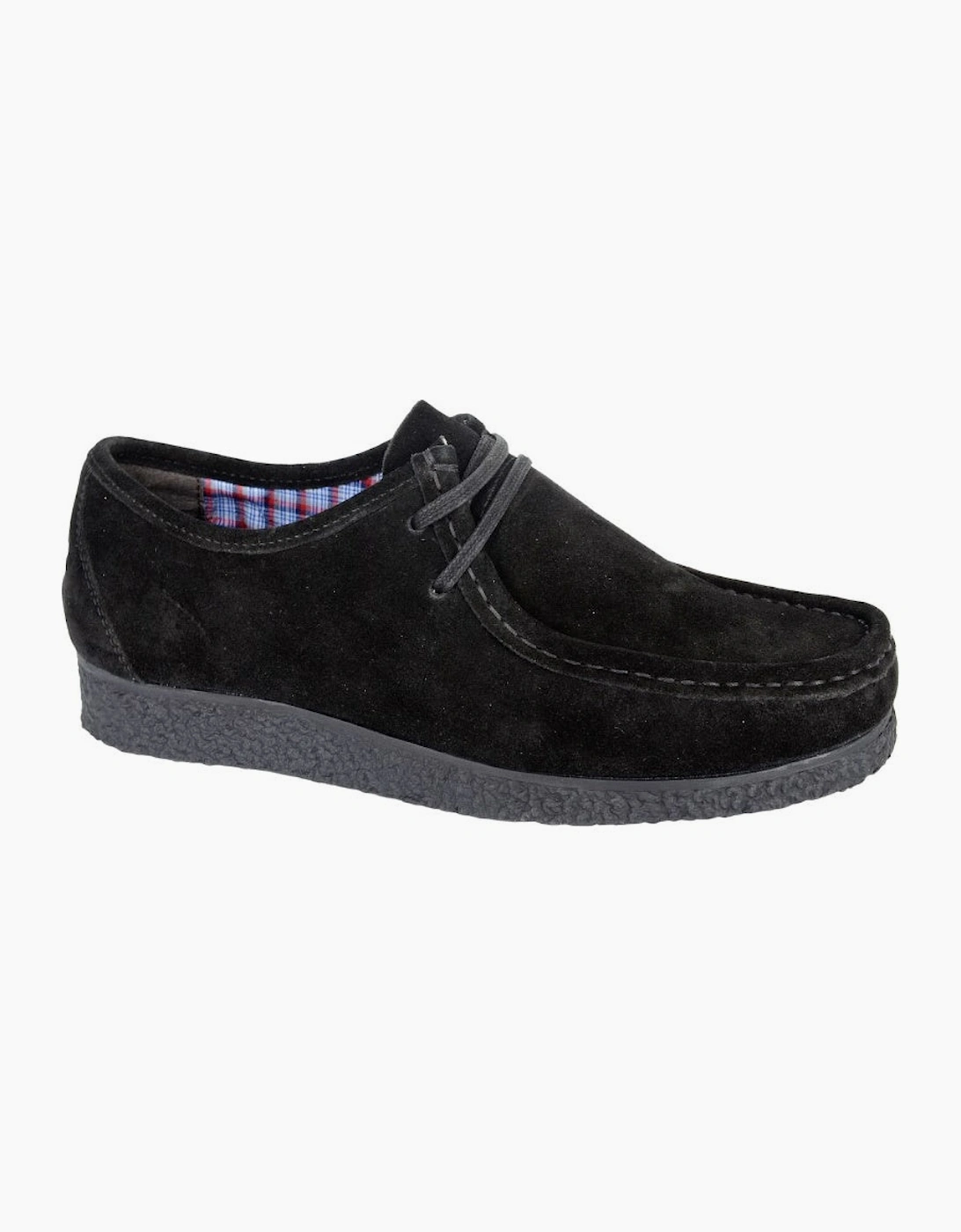 Roamers Mens 2 Eyelet Trapper Shoes - Black, 2 of 1