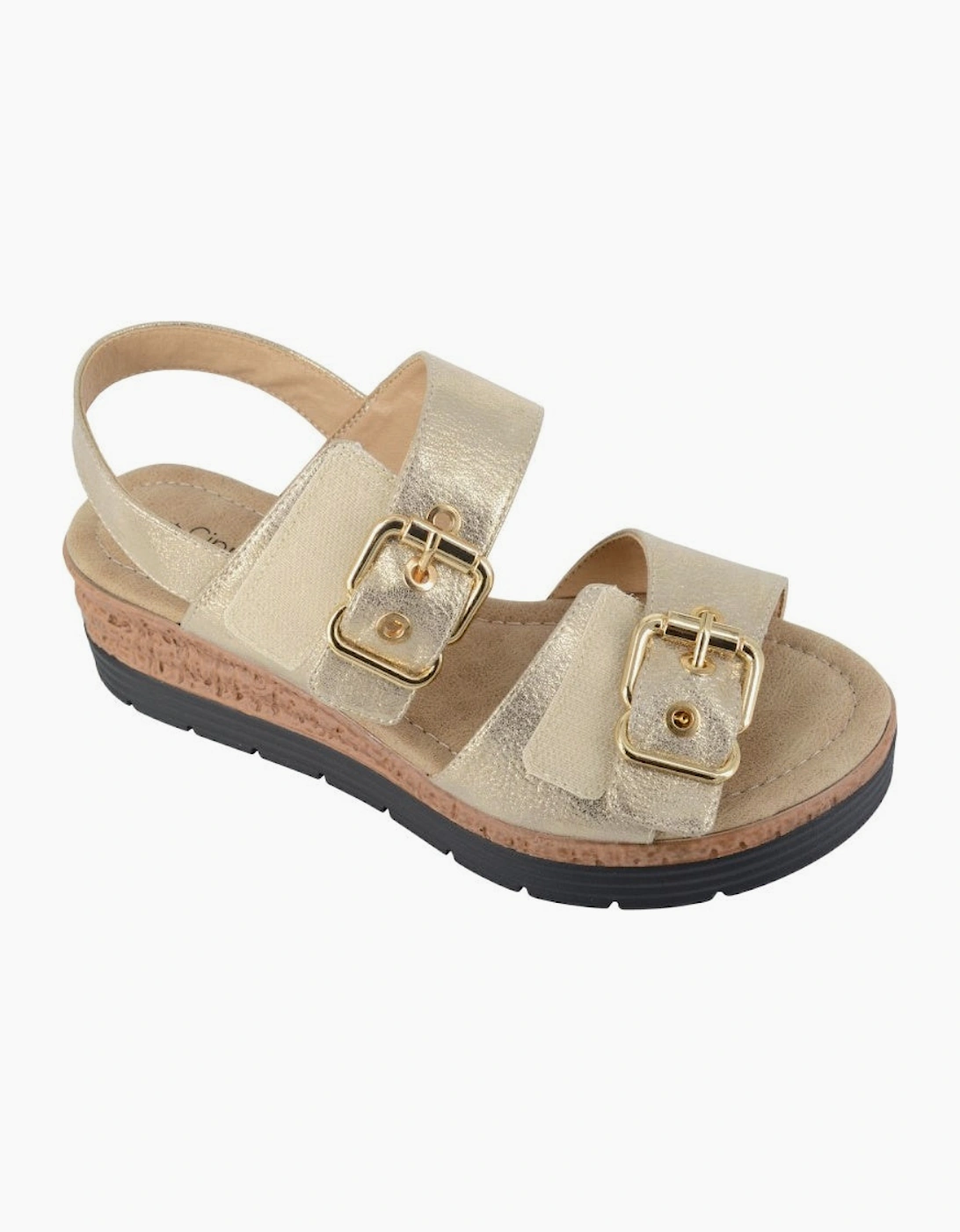 Cipriata Womens Milia Twin Buckle Sandals, 2 of 1