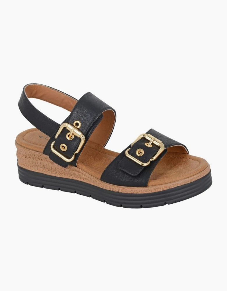 Cipriata Womens Milia Twin Buckle Sandals