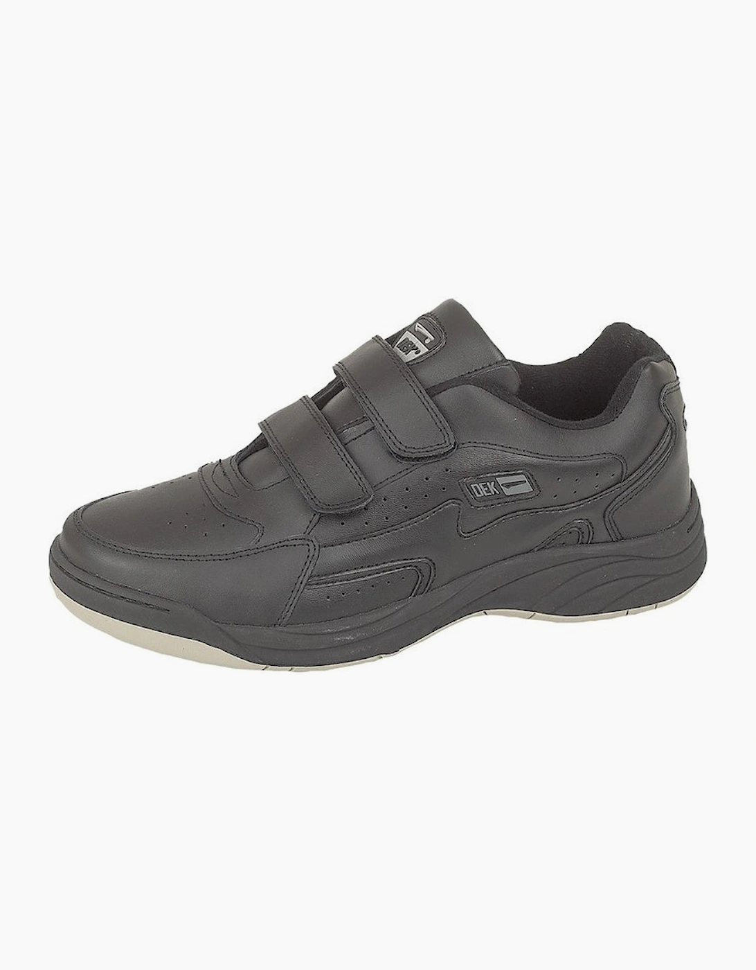 Dek Mens Arizona Coated Leather Trainers, 2 of 1