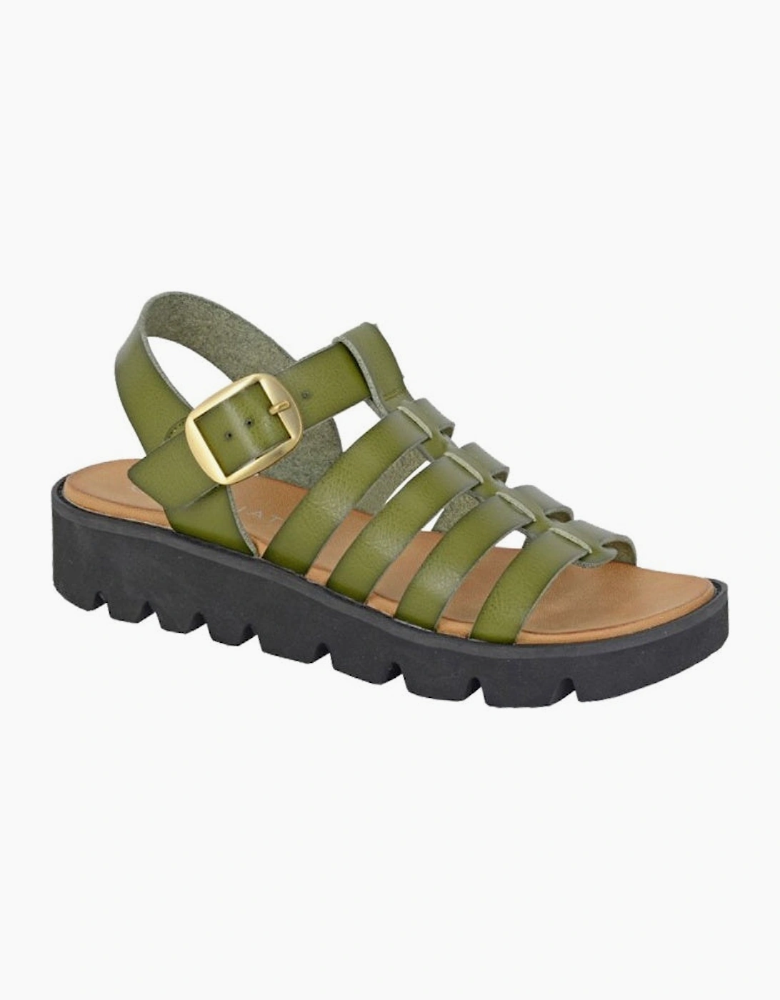 Cipriata Womens Azia T-Bar Wedge Sandals, 2 of 1