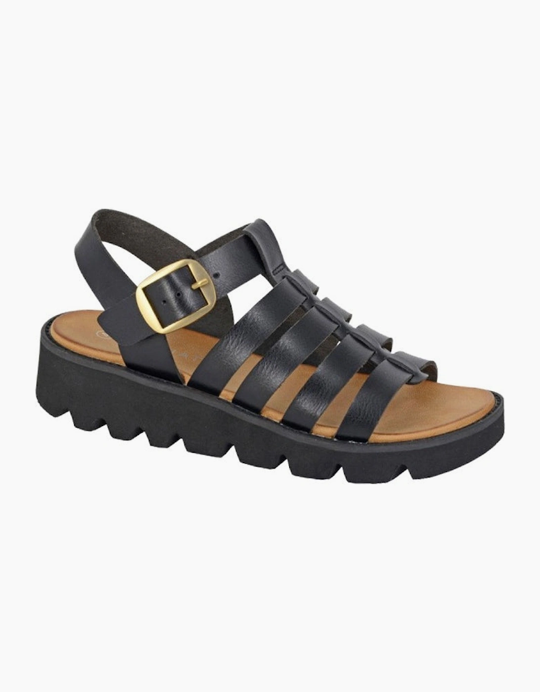Cipriata Womens Azia T-Bar Wedge Sandals, 2 of 1