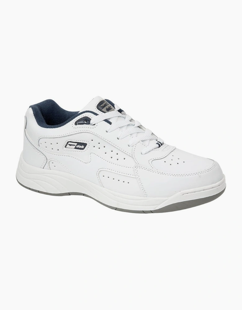 Dek Mens Orleans Coated Leather Trainers
