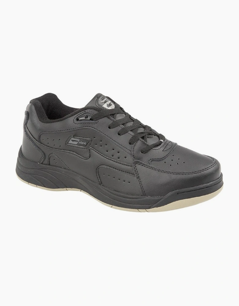 Dek Mens Orleans Coated Leather Trainers