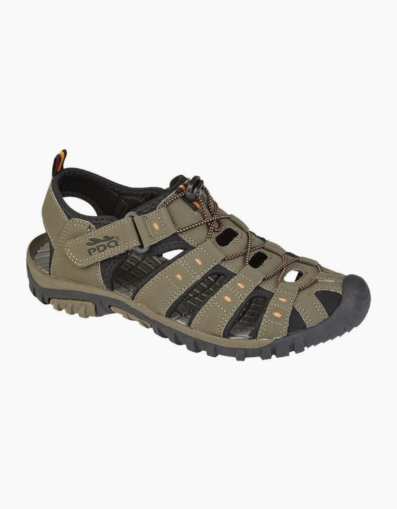 PDQ Mens Toggle & Touch Walking Sandals