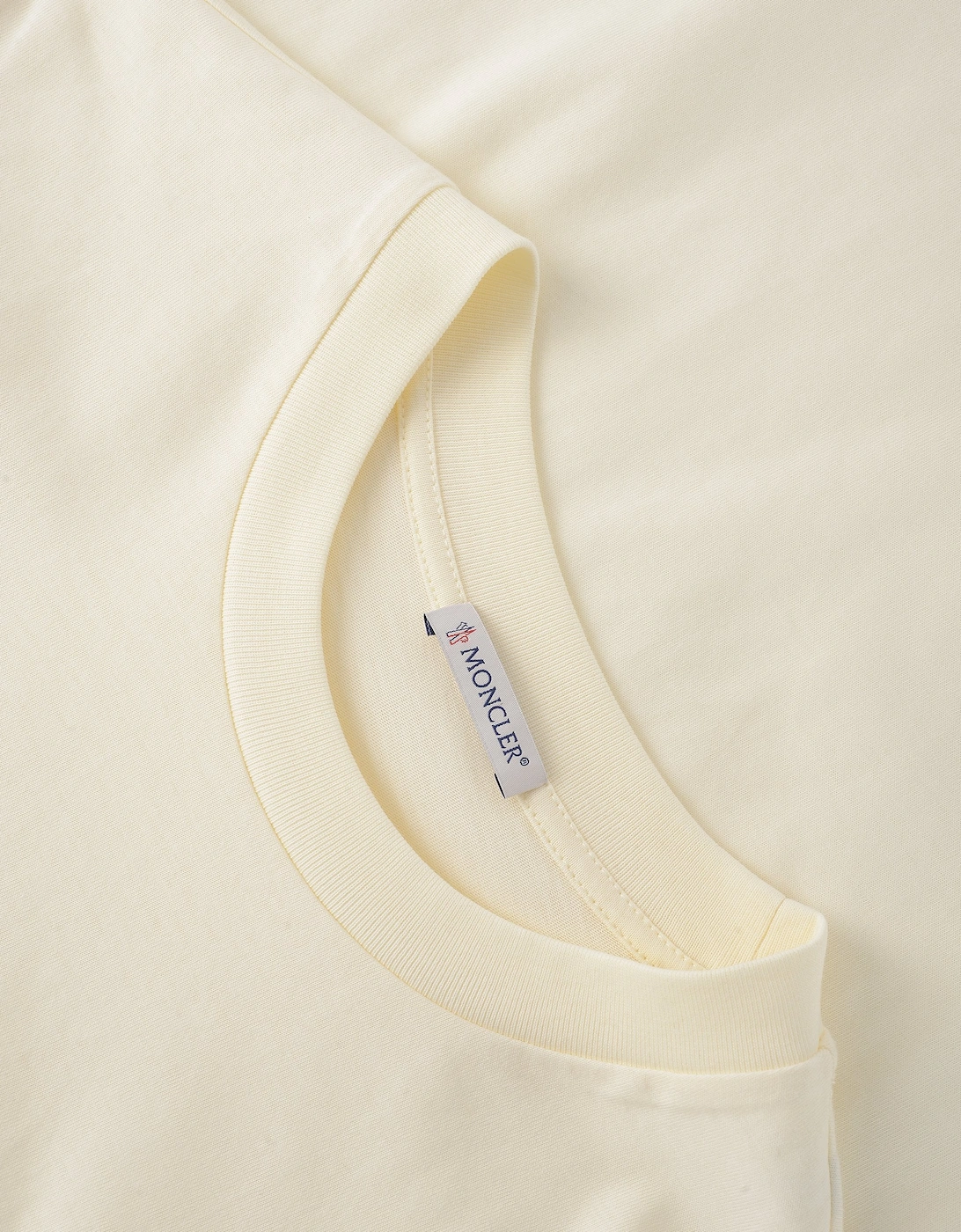 Womens Cotton Trim T-Shirt Beige