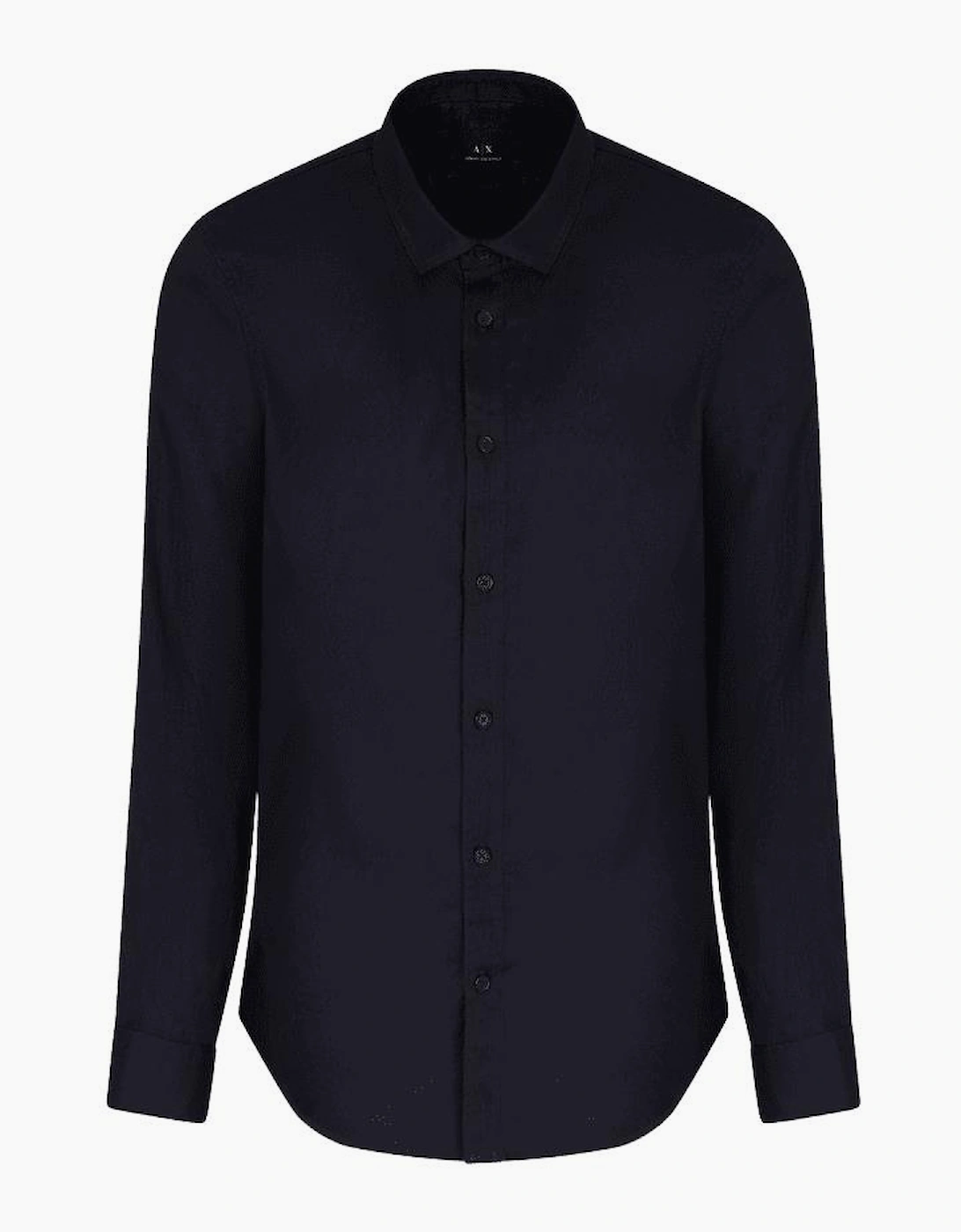 Linen Long Sleeve Black Shirt, 4 of 3