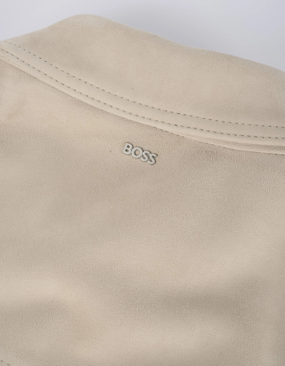 C Molot Leather Jacket Beige