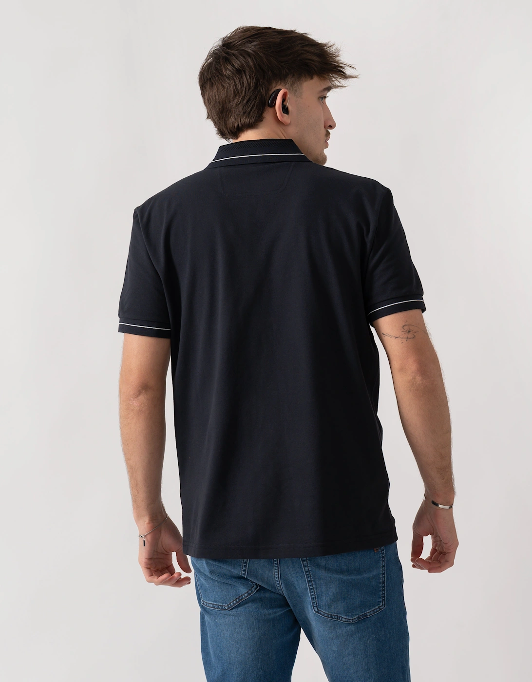 BOSS Green PL_Member Mens Short Sleeve Polo Shirt - Dark Blue 402