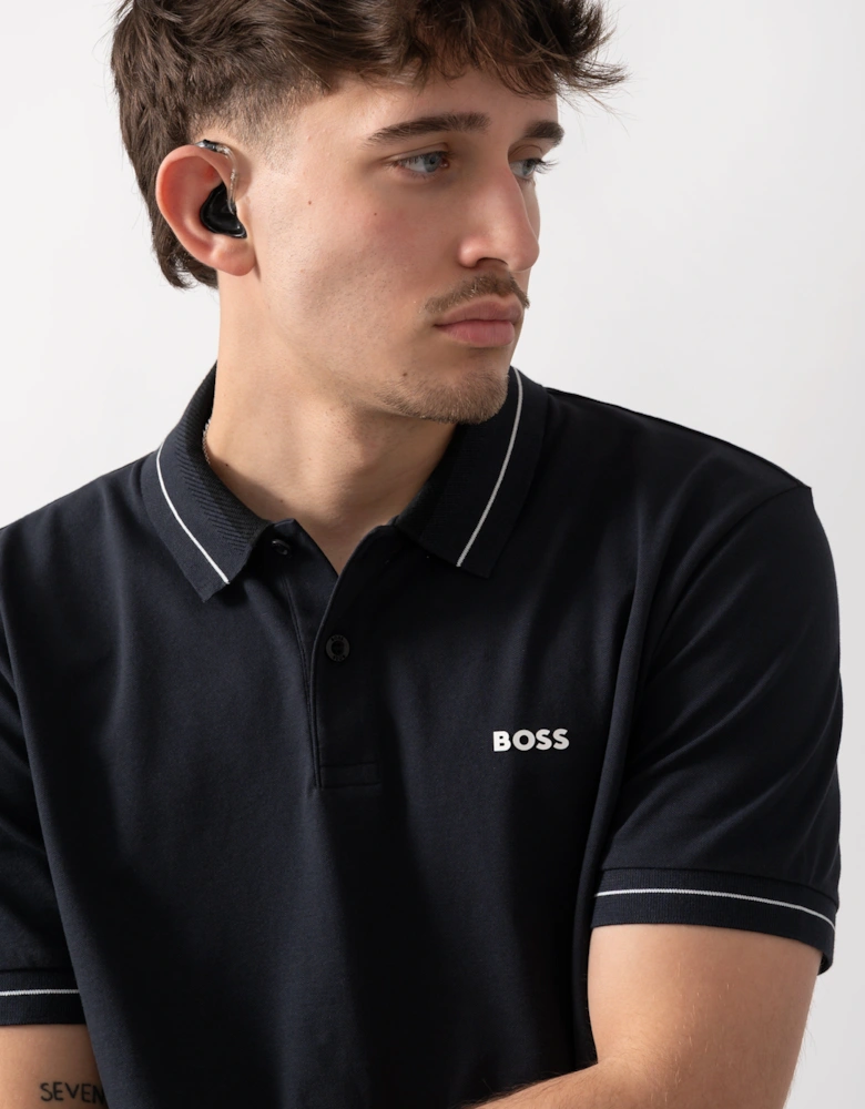 BOSS Green PL_Member Mens Short Sleeve Polo Shirt - Dark Blue 402