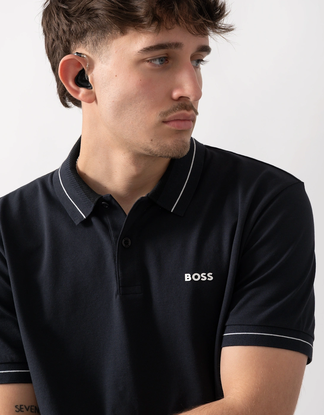 BOSS Green PL_Member Mens Short Sleeve Polo Shirt - Dark Blue 402