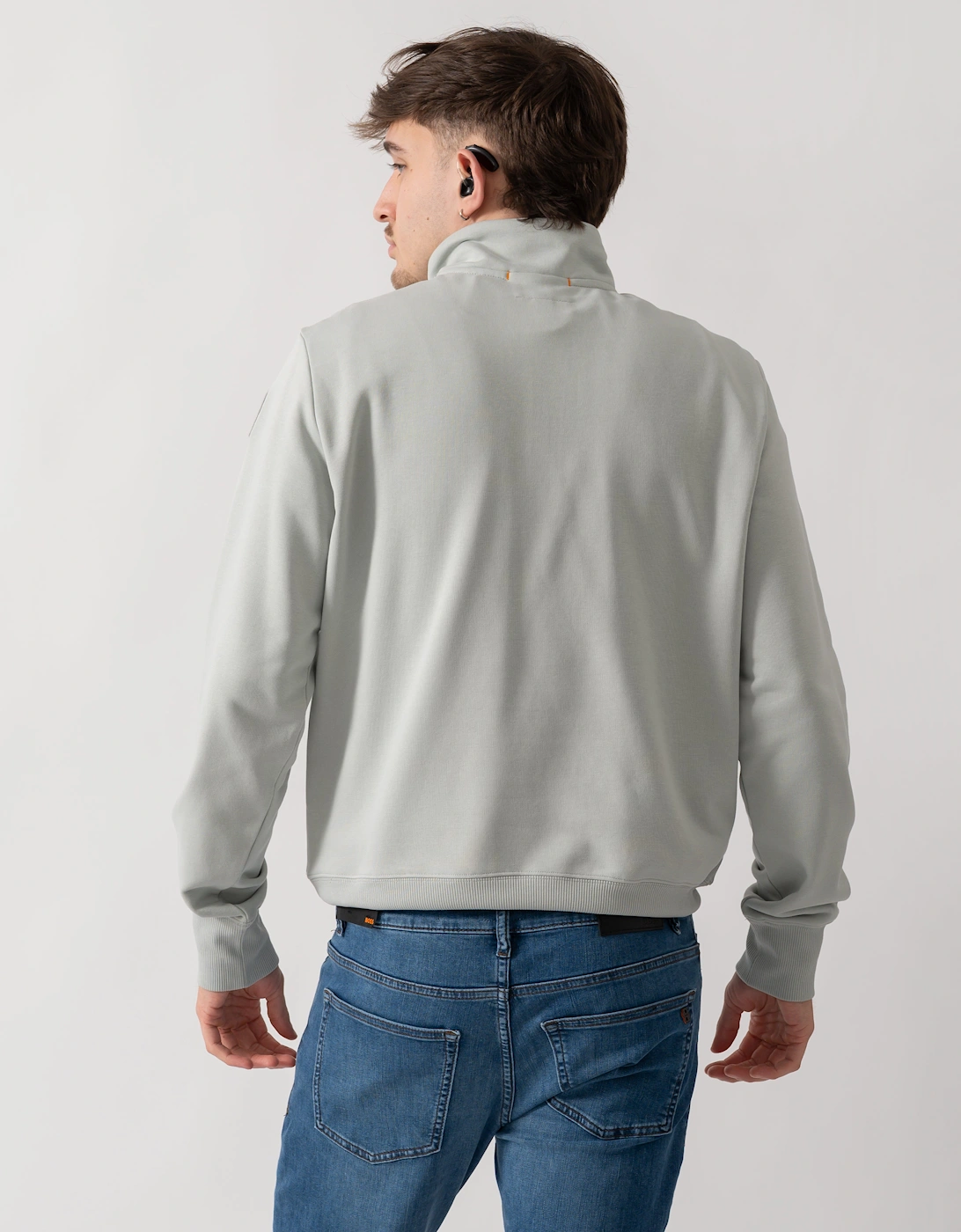 Parajumpers Broad Peak Mens 1/4 Zip Sweatshirt - Fresh Grey 271