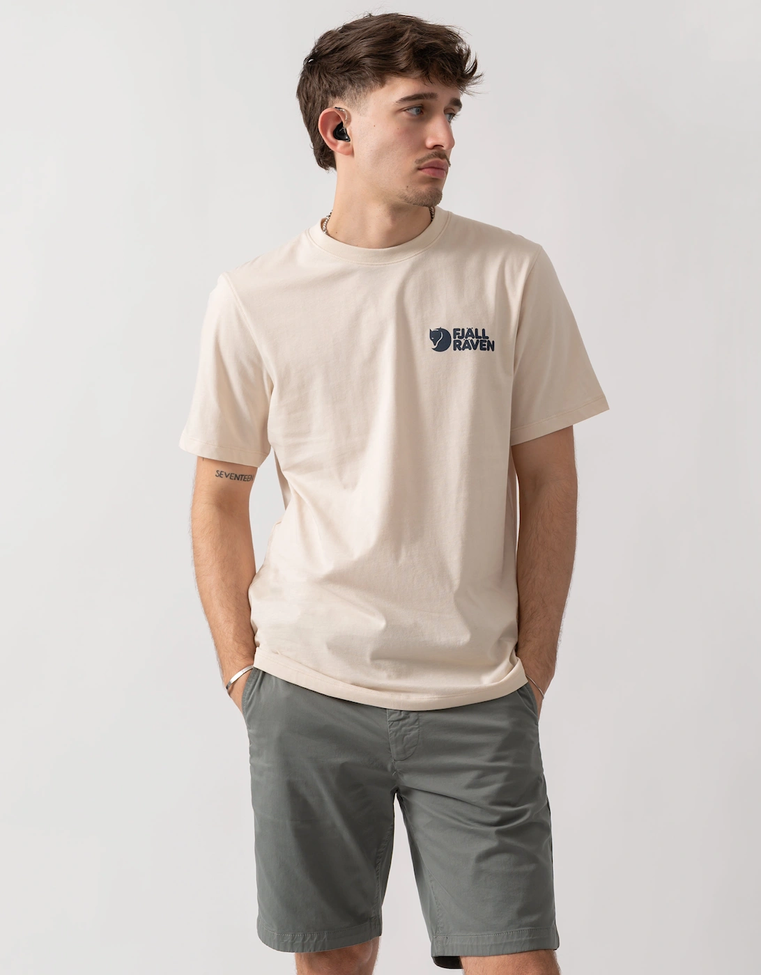 Fjallraven Swedish Forest Mens T-Shirt - Chalk White 113