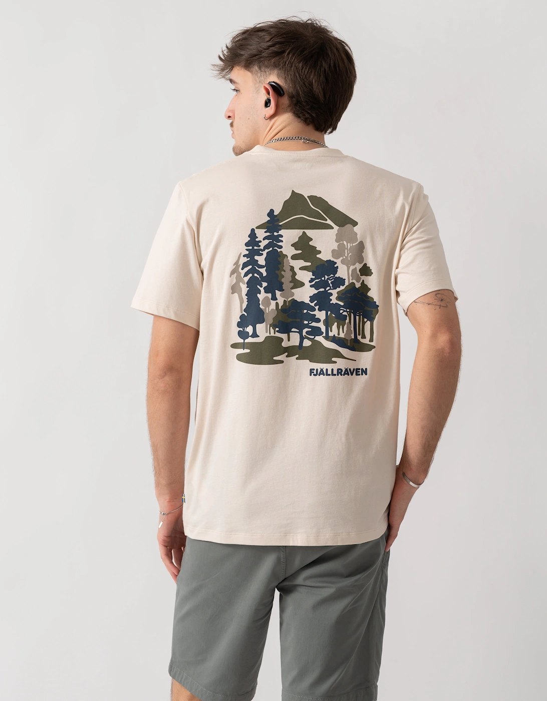 Fjallraven Swedish Forest Mens T-Shirt - Chalk White 113
