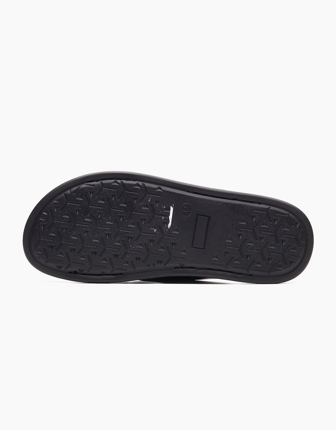 Base London Drift Leather Men's Black Sandals