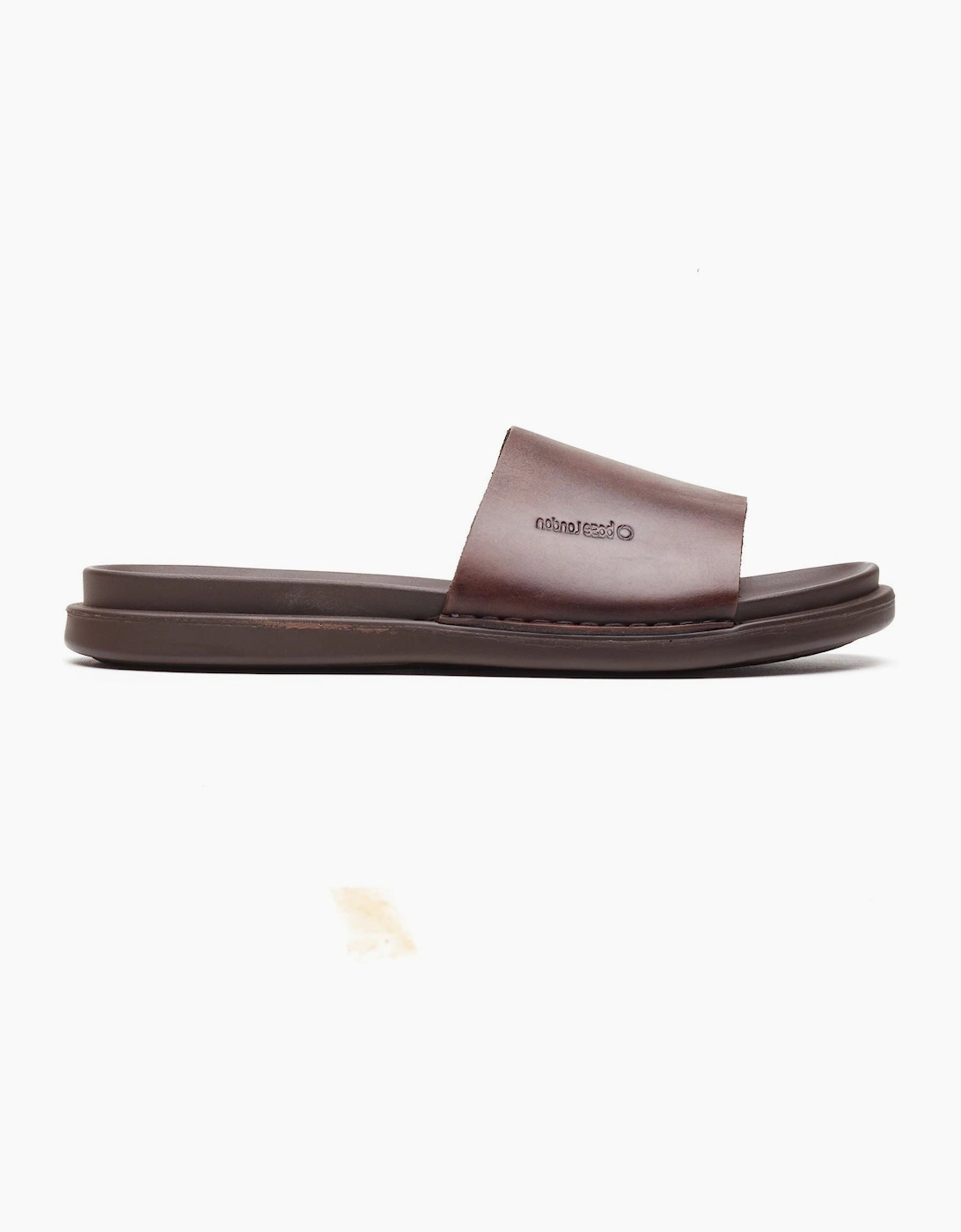 Base London Albany Leather Men's Brown Slides