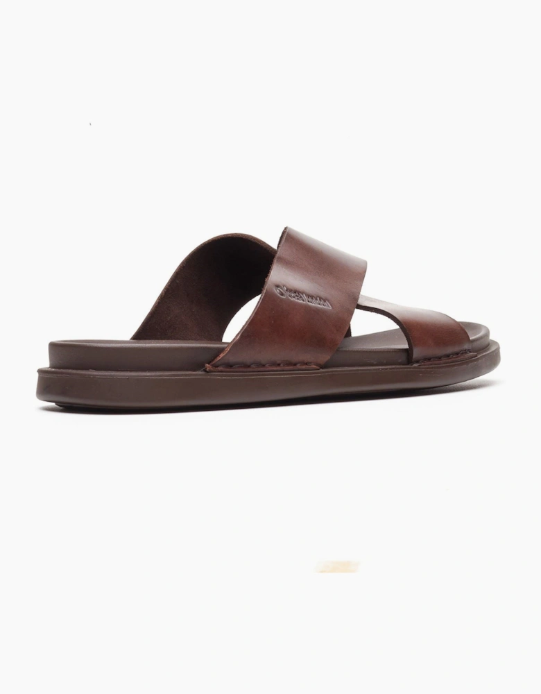 Base London Drift Leather Men's Brown Sandals