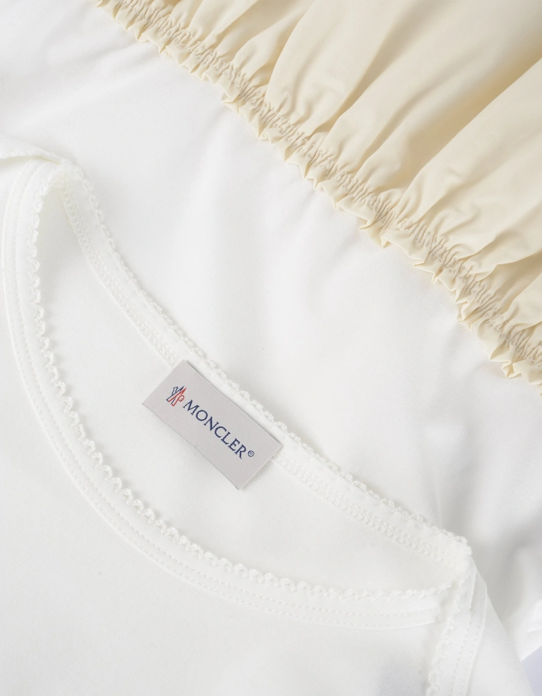 Kids Cotton Mix Dress White