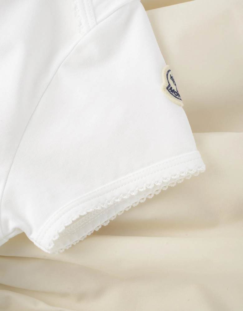 Kids Cotton Mix Dress White