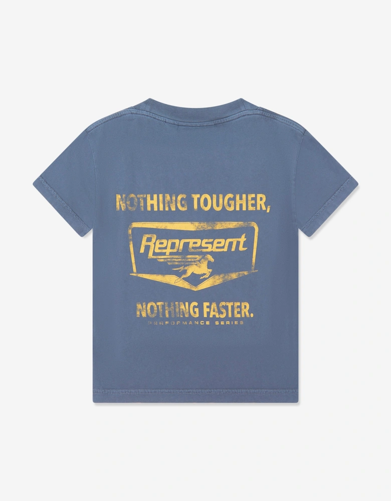 REPRESENT Kids Mini Nothing Faster T-Shirt in Blue