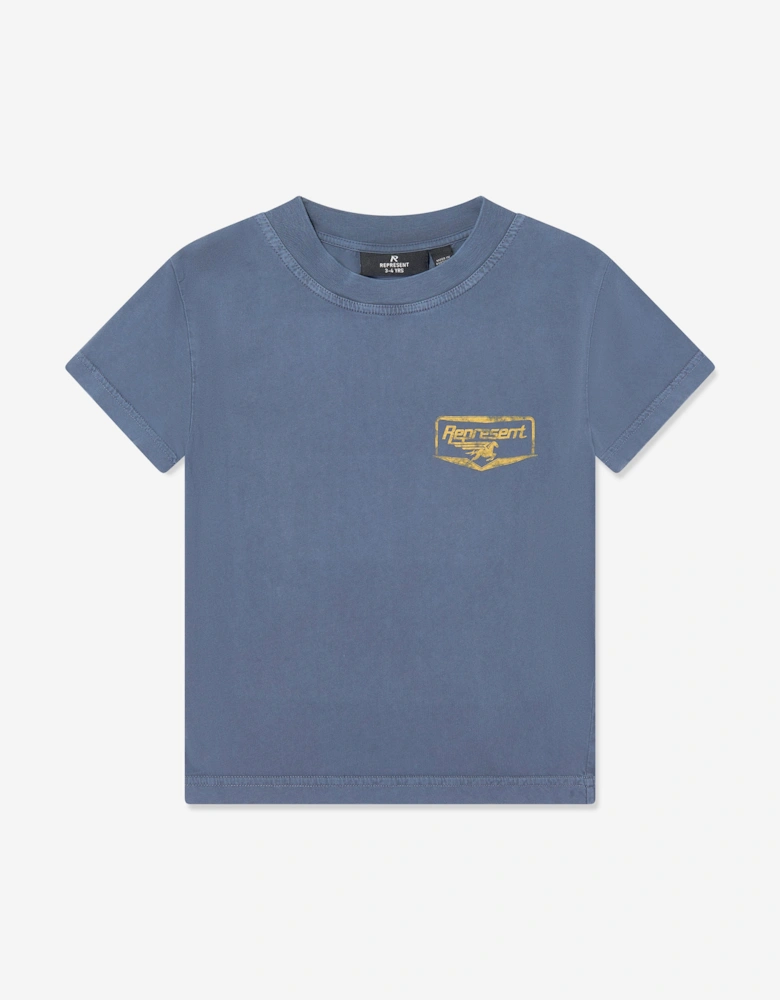 REPRESENT Kids Mini Nothing Faster T-Shirt in Blue