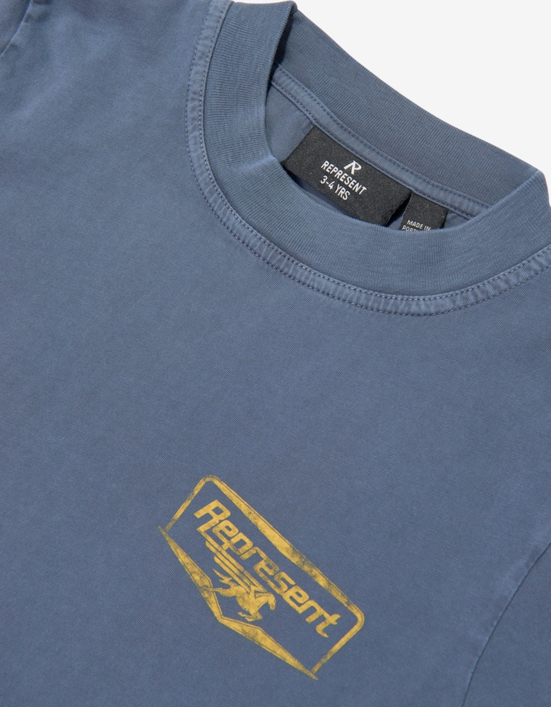 REPRESENT Kids Mini Nothing Faster T-Shirt in Blue