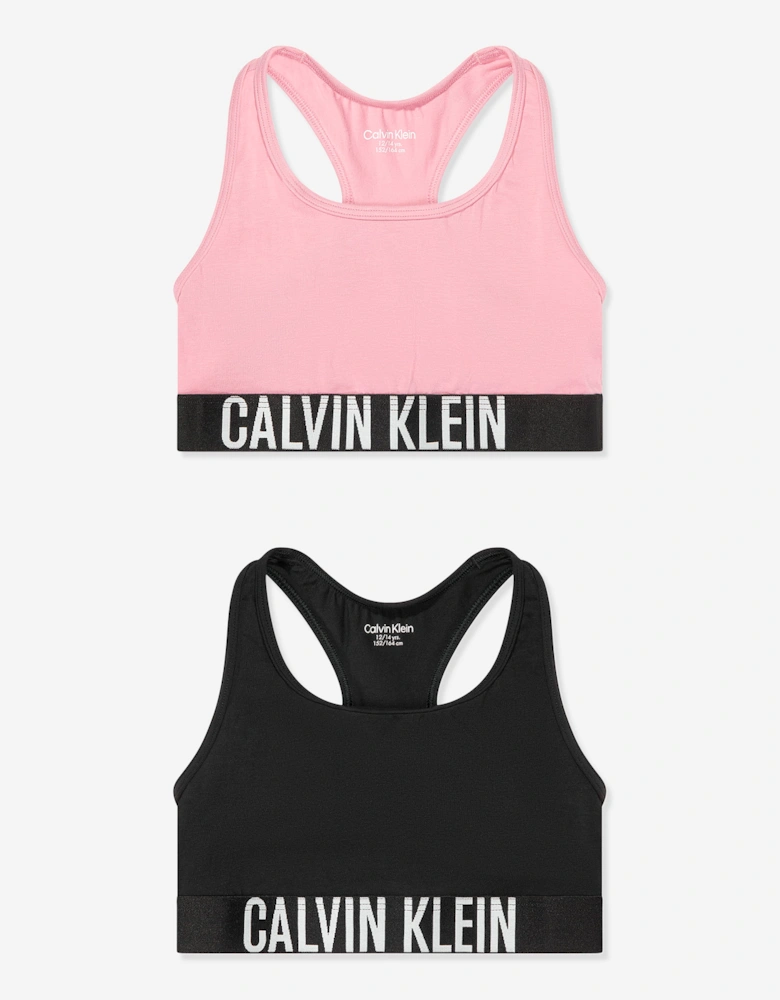 Calvin Klein Girls 2 Pack Bralette Set in Pink